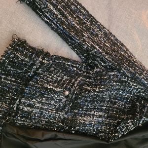 Sparkly Blue, Black & Silver Blazer